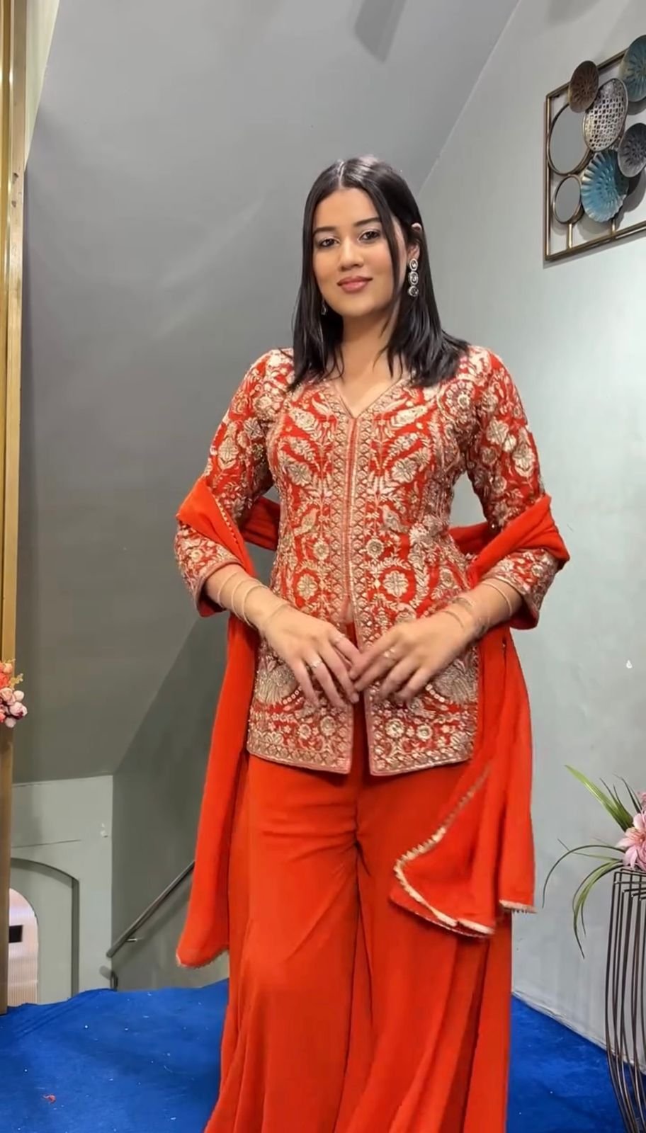 Black Embroidered Anarkali Set – Elegant Festive Ethnic Wear - Image 3